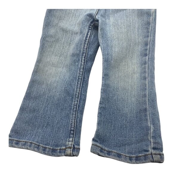 The Children's Place Blue Denim Jeans Baby Girl Size 18-24 Mos Bootcut Stretch - Picture 8 of 10